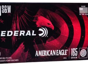 FEDERAL 40 S&W 165GR FMJ BALL 50 RD/BX 20 BX/CS