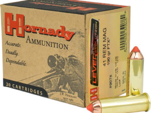 Hornady 9078 LEVERevolution  41RemMag 190gr Hornady Flex Tip eXpanding 20 Per Box/10 Case
