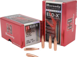Hornady 27356 ELD-X  270 Cal .277 145 gr Extremely Low Drag eXpanding 100 Per Box/ 15 Case
