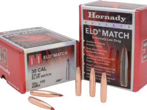 Hornady 30904 ELD Match  30 Cal .308 225 gr Extremely Low Drag Match 100 Per Box/ 15 Case