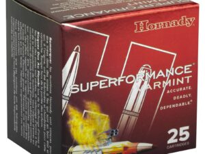 HORNADY SUPERFORMANCE VARMINT 17HORNET 20GR V-MAX 25RD BX 250RD CASE