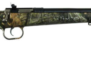 Crickett KSA2163 Youth  22 LR 1rd 16.12" Blued Barrel & Receiver, Fixed Front/Adjustable Rear Peep Sight, Hydro Dipped Mossy Oak Break-Up Synthetic Stock w/11.5" LOP, Rebounding Firing Pin Safety
