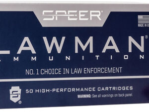 Speer 53824 Lawman Training Clean-Fire 9mmLuger 124gr Total Metal Jacket Round Nose 50 Per Box/20 Case