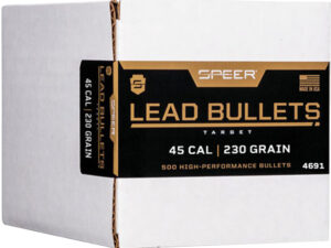 Speer 4691 Handgun  45Cal 230gr Lead Round Nose 500 Per Box/1 Case