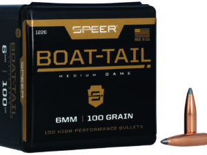 Speer 1220 Boat-Tail  6mm 100gr Jacketed Soft Point Boat Tail 100 Per Box/5 Case