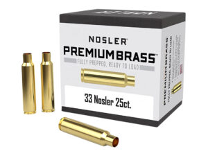 Nosler 10222 Premium Brass Unprimed Cases 33Nosler Rifle Brass 25/Box