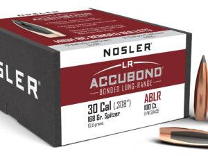 Nosler 58455 AccuBond Long Range 30Cal 168gr Spitzer Point Boat Tail 100/Box