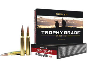 Nosler 60102 Trophy Grade Long-Range 30-06Springfield 168gr Nosler Spitzer AccuBond Long Range 20 Per Box/10 Case