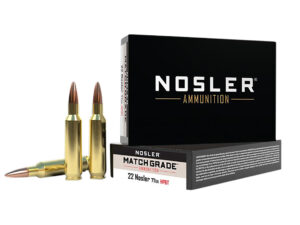 Nosler 60016 Match Grade  22Nosler 77gr Custom Competition Hollow Point Boat Tail 20 Per Box/10 Case