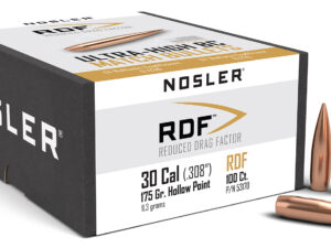 Nosler 53170 RDF Match 30Cal 175gr Hollow Point Boat Tail 100/Box