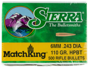 Sierra 1575C MatchKing  6mm 110gr Hollow Point Boat Tail 500/Box
