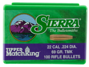 Sierra 7169 Tipped MatchKing  22Cal 69gr Tipped MatchKing 100/Box