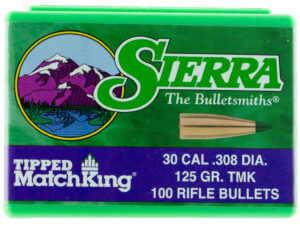 Sierra 7725 Tipped MatchKing  30Cal 125gr Tipped MatchKin 100/Box