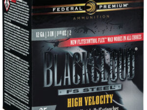 Federal PWBXH1432 Black Cloud FS High Velocity 12Gauge 3" 1 1/8oz 2Shot 25 Per Box/10 Case