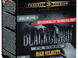 Federal PWBXH1434 Black Cloud FS High Velocity 12Gauge 3" 1 1/8oz 4Shot 25 Per Box/10 Case