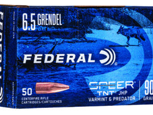 Federal AE65GDL90VP American Eagle Varmint & Predator 6.5Grendel 90gr Jacketed Hollow Point 50 Per Box/5 Case