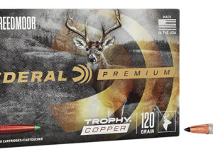 Federal P65CRDTC1 Premium  6.5Creedmoor 120gr Trophy Copper 20 Per Box/10 Case