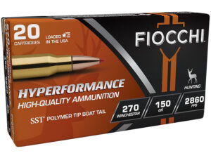 Fiocchi 270HSB Hyperformance  270Win 150gr Super Shock Tip 20 Per Box/10 Case