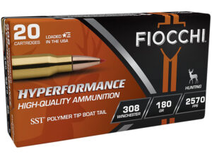 Fiocchi 308HSC Hyperformance  308Win 180gr Super Shock Tip 20 Per Box/10 Case