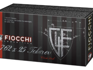 Fiocchi 762TOK Heritage  7.62x25mmTokarev 88gr Full Metal Jacket 50 Per Box/20 Case