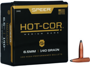 Speer 1441 Hot-Cor  264Cal 140gr Spitzer Soft Point 100 Per Box/5 Case