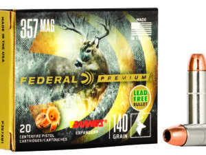 Federal P357XB1 Premium  357Mag 140gr Barnes Expander BRX 20 Per Box/10 Case