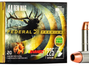 Federal P44XB1 Premium  44RemMag 225gr Barnes Expander BRX 20 Per Box/10 Case