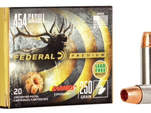 Federal P454XB1 Premium  454Casull 250gr Barnes Expander BRX 20 Per Box/10 Case