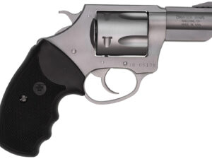 Charter Arms 73520 Mag Pug  Large 357 Mag, 5 Shot 2.20" Matte Stainless Steel Ported Barrel, Matte Stainless Steel Cylinder & Frame w/Black Finger Grooved Rubber Grip