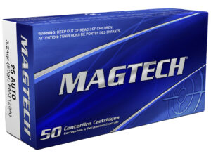 Magtech 25A Range/Training  25ACP 50gr Full Metal Jacket 50 Per Box/20 Case
