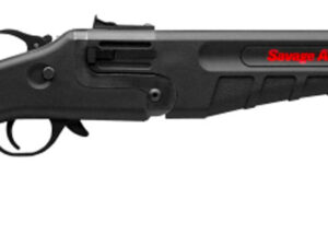 Savage Arms 22434 42 Takedown Compact 22 LR/410 Gauge 1rd 20" Satin Black Sporter Barrel, Satin Black Carbon Steel Receiver, Matte Black Fixed Synthetic Stock, Ambidextrous