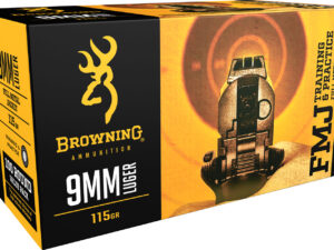 Browning Ammo B191800094 FMJ Value Pack 9mmLuger 115gr Full Metal Jacket 100 Per Box/5 Case