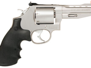 Smith & Wesson 11759 Model 686 Performance Center  357 Mag or 38 S&W Spl +P Stainless Steel 4" Vent Rib Barrel , 6rd Unfluted Cylinder & L-Frame ,  Chromed Custom Teardrop Hammer & Trigger With Stop