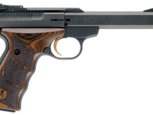 Browning 051428490 Buck Mark Plus UDX *CA Compliant 22 LR 10+1 5.50" Matte Black Slab Side Barrel, Matte Black Serrated Slide & Aluminum Frame, Finger Groove Laminate Grip