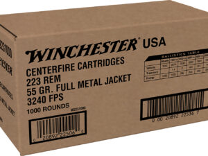 Winchester Ammo W2231000 USA  223Rem 55gr Full Metal Jacket 1000rds *Sold by Case