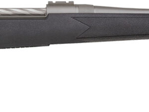 Mossberg 28010 Patriot Synthetic Full Size 30-06 Springfield 5+1 22" Stainless Cerakote Fluted Barrel, Stainless Cerakote Receiver Drilled & Tapped, Black Fixed Synthetic Stock, Right Hand