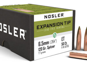 Nosler 59765 E-Tip  6.5Creedmoor 120gr Spitzer 50/Box