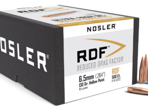 Nosler 54722 RDF Match 6.5Creedmoor 130gr Hollow Point Boat Tail 500/Box
