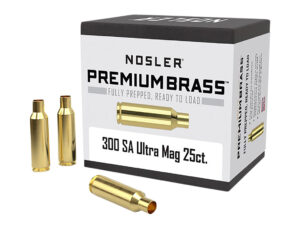 Nosler 10228 Premium Brass Unprimed Cases 300RemSAUM Rifle Brass 25/Box