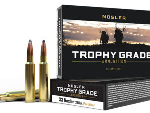 Nosler 60134 Trophy Grade  33Nosler 250gr Nosler Spitzer Partition 20 Per Box/10 Case
