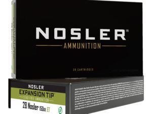 Nosler 40039 E-Tip  28Nosler 150gr E Tip Lead Free 20 Per Box/10 Case