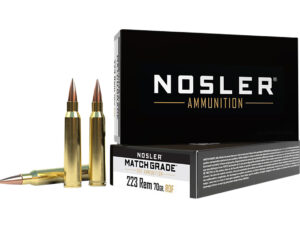 Nosler 60130 Match Grade RDF 223Rem 70gr RDF Hollow Point Boat Tail 20 Per Box/40 Case