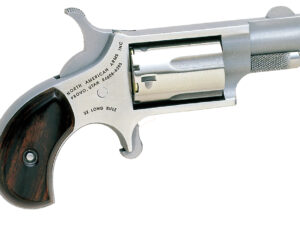 North American Arms 22LR Mini-Revolver *CA Compliant 22 LR 5 rd 1.13" Barrel, Overall Stainless Steel Finish, Rosewood Birdshead Grip
