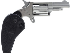 North American Arms 22LLRHG Mini-Revolver  22 LR 5 Shot 1.63" Barrel, Overall Stainless Steel Finish, Black Synthetic Holster Grip
