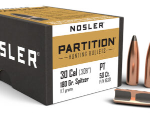 Nosler 16331 Partition  30Cal 180gr Spitzer 50/Box