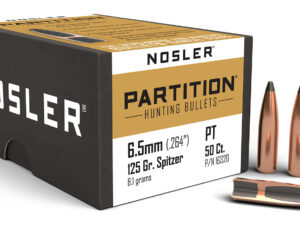 Nosler 16320 Partition  6.5 Creedmoor 125gr Partition Spitzer 50/Box
