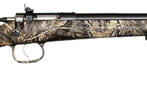 Crickett KSA2284 Youth  22 WMR 1rd 16.12" Blued Barrel/Receiver, Fixed Front/Adjustable Rear Peep Sights, Mossy Oak Break-Up Synthetic Stock w/11.5" LOP, Rebounding Firing Pin Safety
