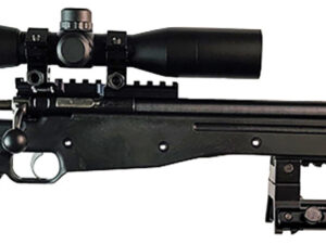 Crickett KSA2159 CPR Complete Package 22 LR Caliber with 1rd Capacity, 16.12" Bull Barrel, Blued Metal Finish & Fixed Adjustable Cheek Piece Black Stock Right Hand (Youth) Includes Scope & Bipod