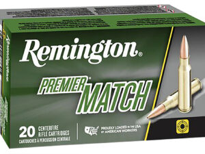 Remington Ammunition 21486 Premier Match 308Win 175gr Sierra MatchKing BTHP 20 Per Box/10 Case