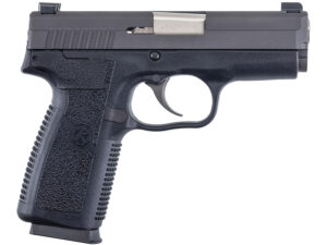 Kahr Arms KP4544N P *CA Compliant 45 ACP Caliber with 3.40" Barrel, 6+1 or 7+1 Capacity, Black Finish Frame, Serrated Matte Black Stainless Steel Slide, Textured Polymer Grip & TruGlo Night Sights